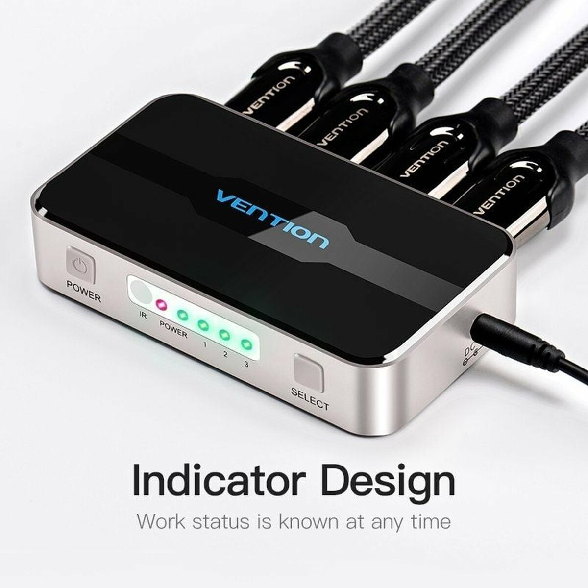 Διακόπτης HDMI Vention AFFH0 Γκρι